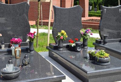 Tombstones in the public cemetery